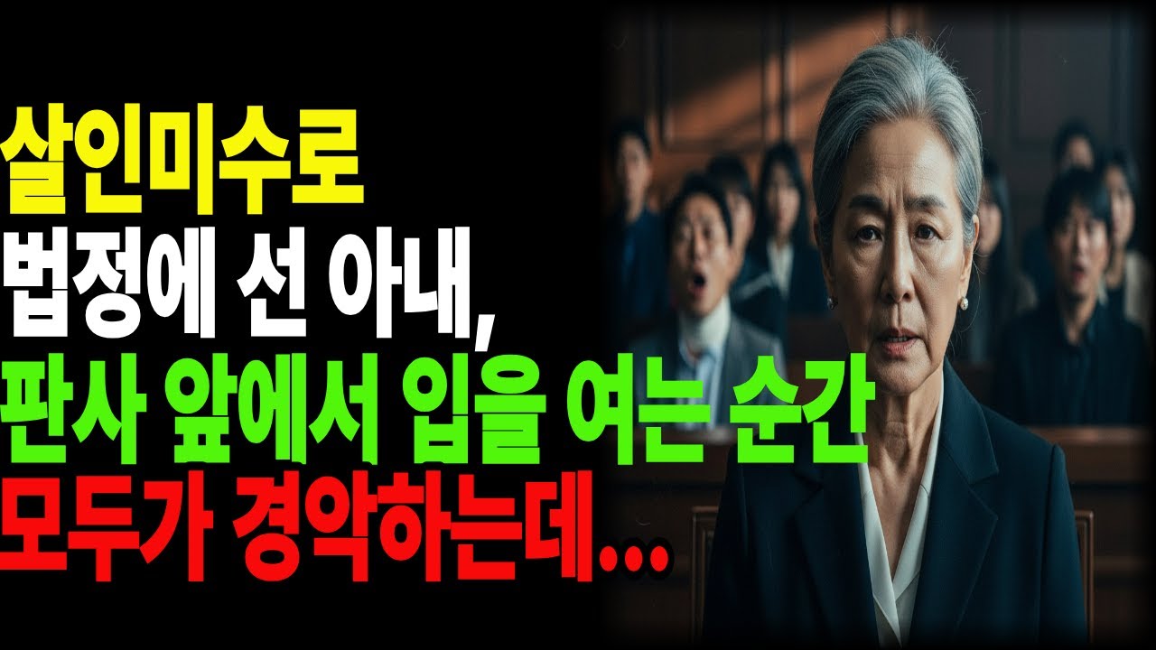 살인미수로 법정에 선 아내, 판사 앞에서 입을 여는 순간 모두가 경악하는데