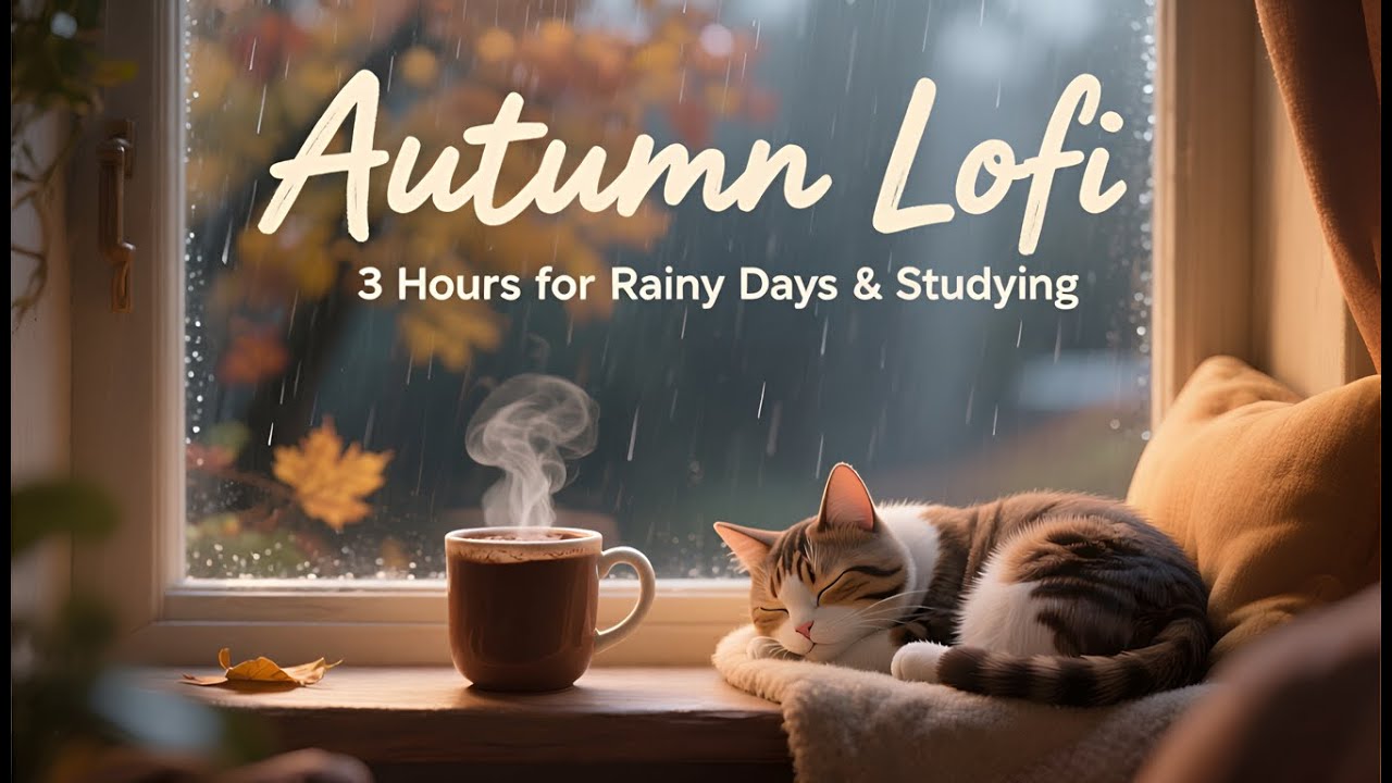 Autumn Lofi Radio 🍂 | 3 Hours of Cozy Beats for Rainy Days, Studying & Relaxation