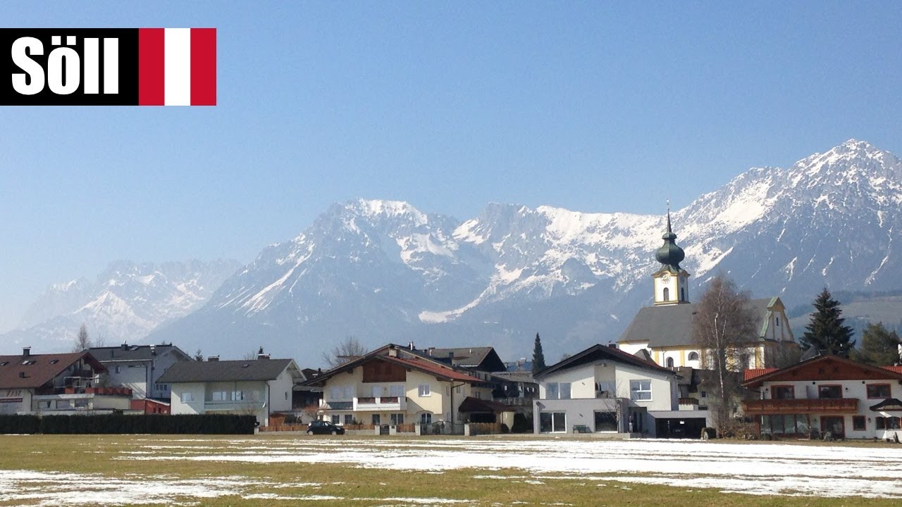 The cute Alpine town of Söll, Tirol Austria
