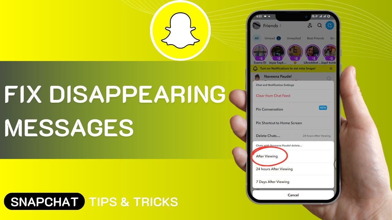 How To Fix Disappearing Messages On Snapchat (Solved)