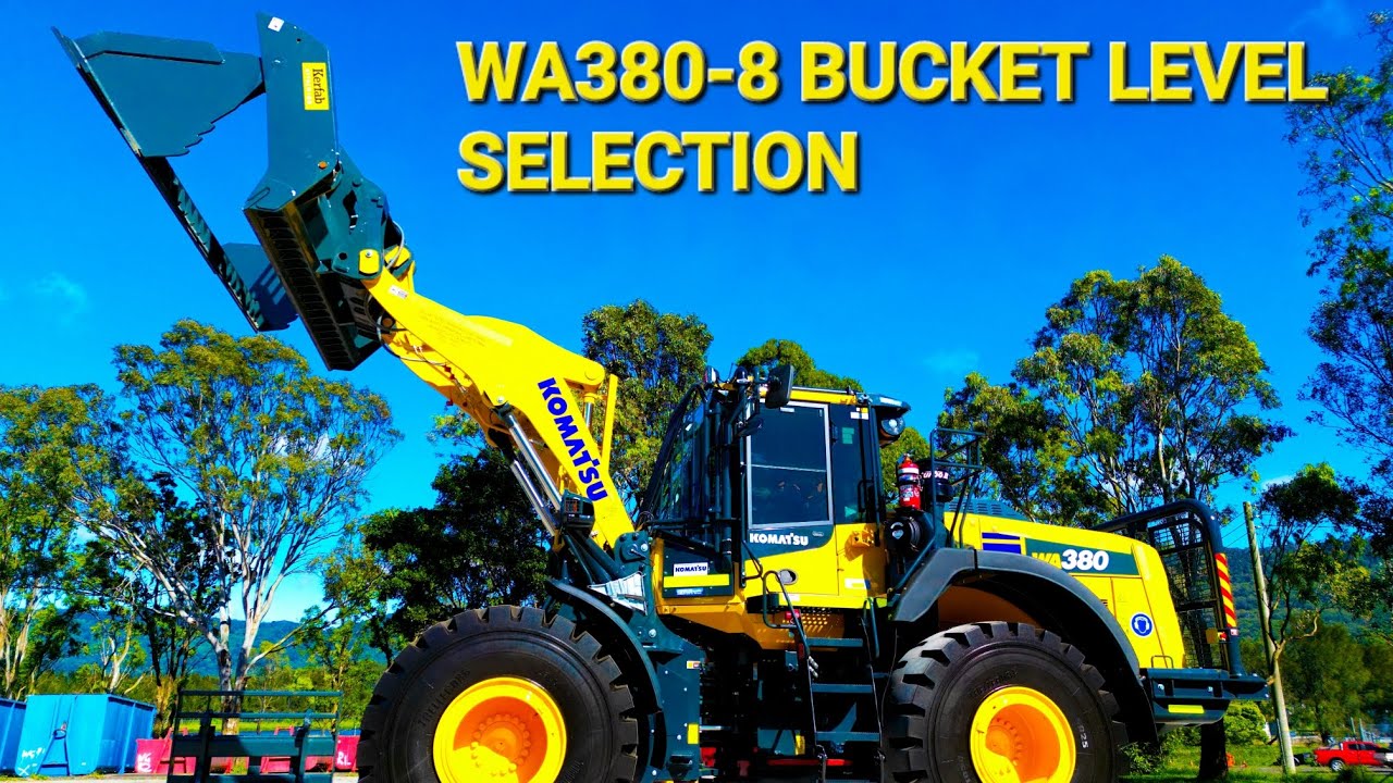 Komatsu WA380-8 Bucket level selection