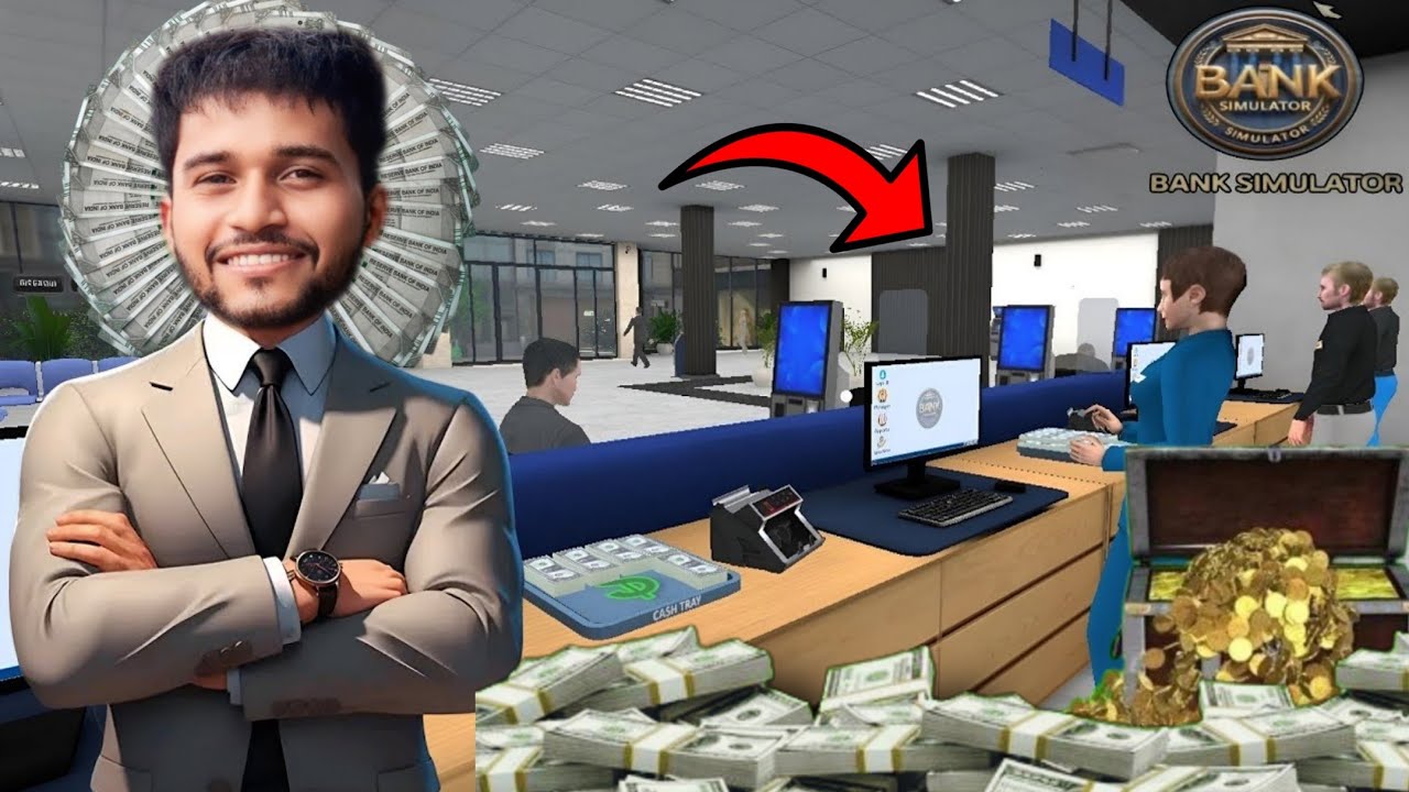 Bank Simulator New Counter Open |  Bank Simulator Money Business | New Bank Simulator Game | #2