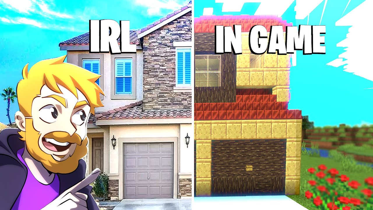 Building Our IRL Houses in Minecraft!