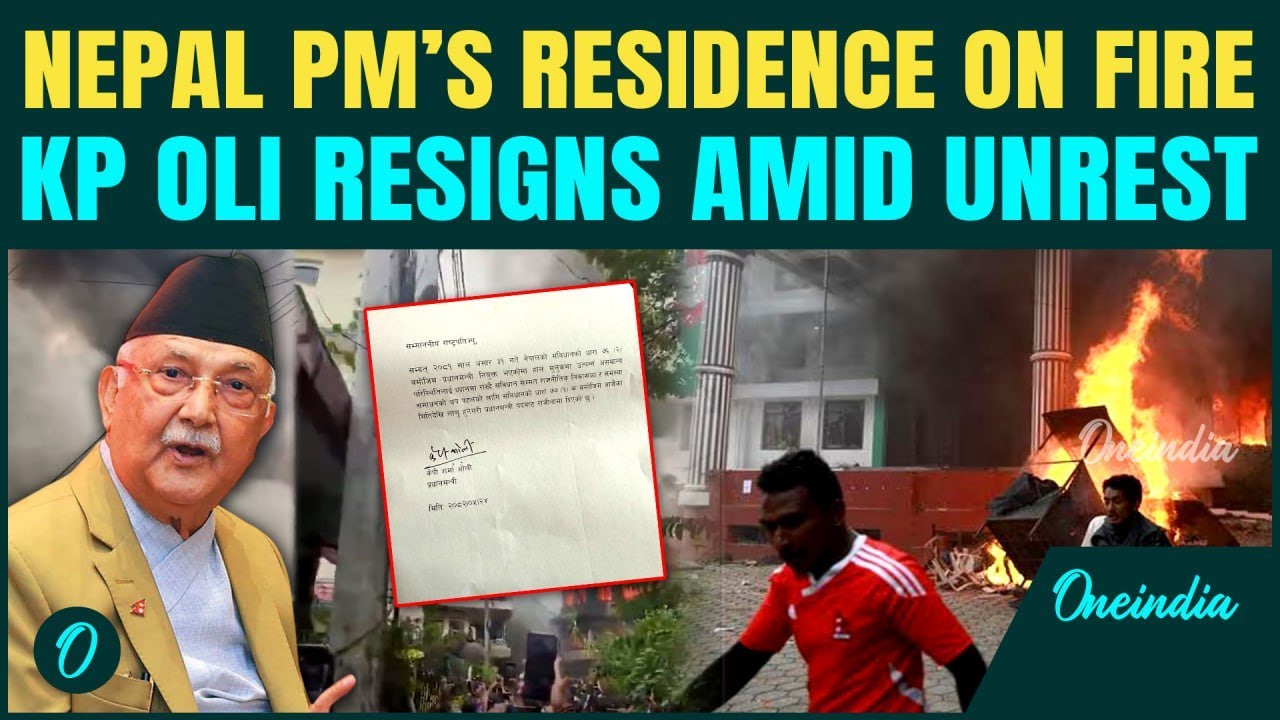 Nepal BREAKING: Moment PM KP Oli House Set Ablaze By Students, PM Resigns, Ministers Flee Kathmandu
