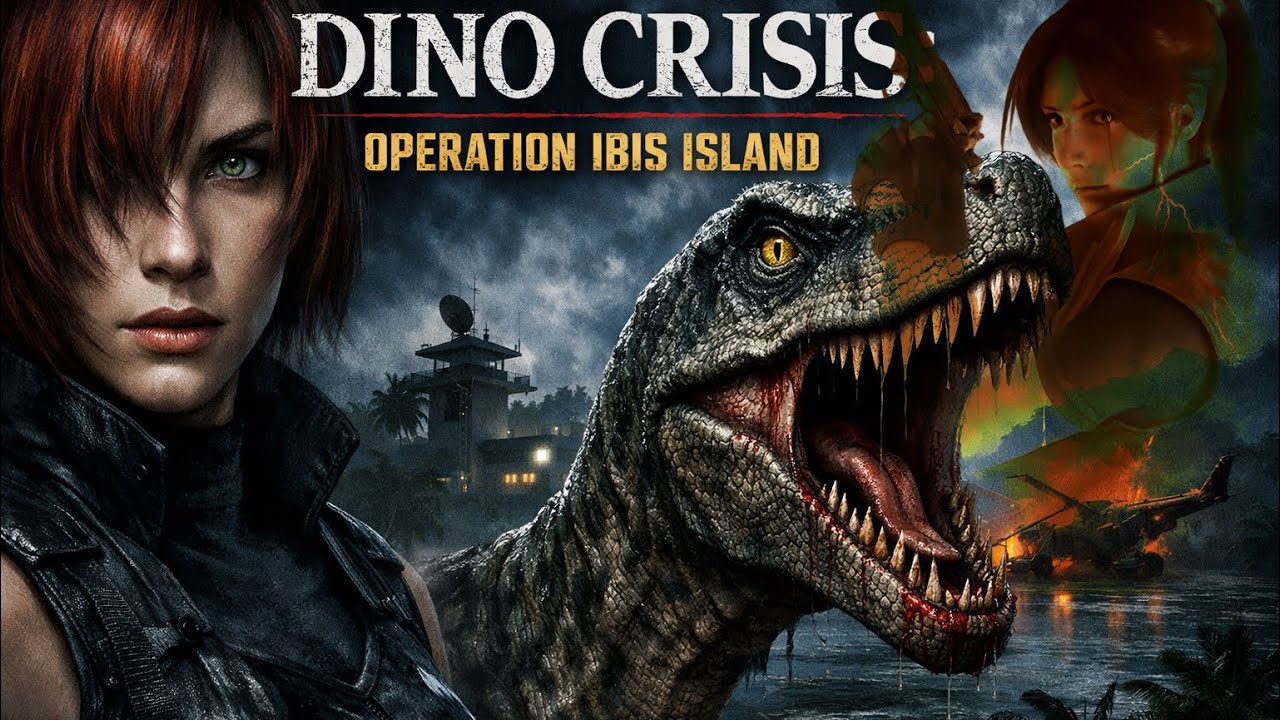 Resident DOOM T64 - Claire Redfield in Dino Crisis: Operation Ibis Island Full Gameplay
