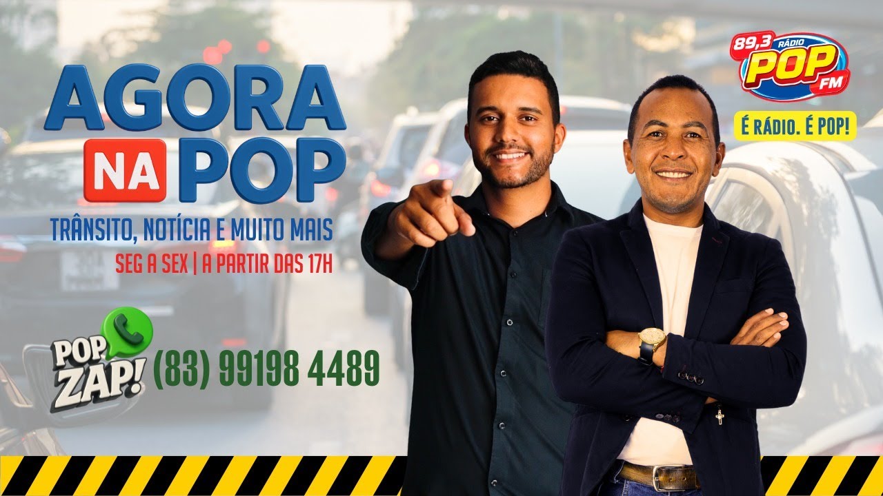 AGORA NA POP - 24 DE FEVEREIRO DE 2026 - Rádio Pop FM | 89.3