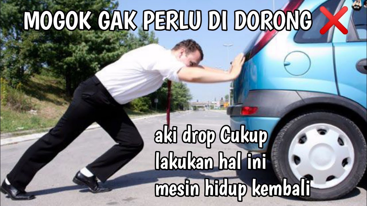 GAK PERLU DI DIDORONG ⁉️ begini cara mengatasi mobil mogok karena aki / mobil mogok di jalan