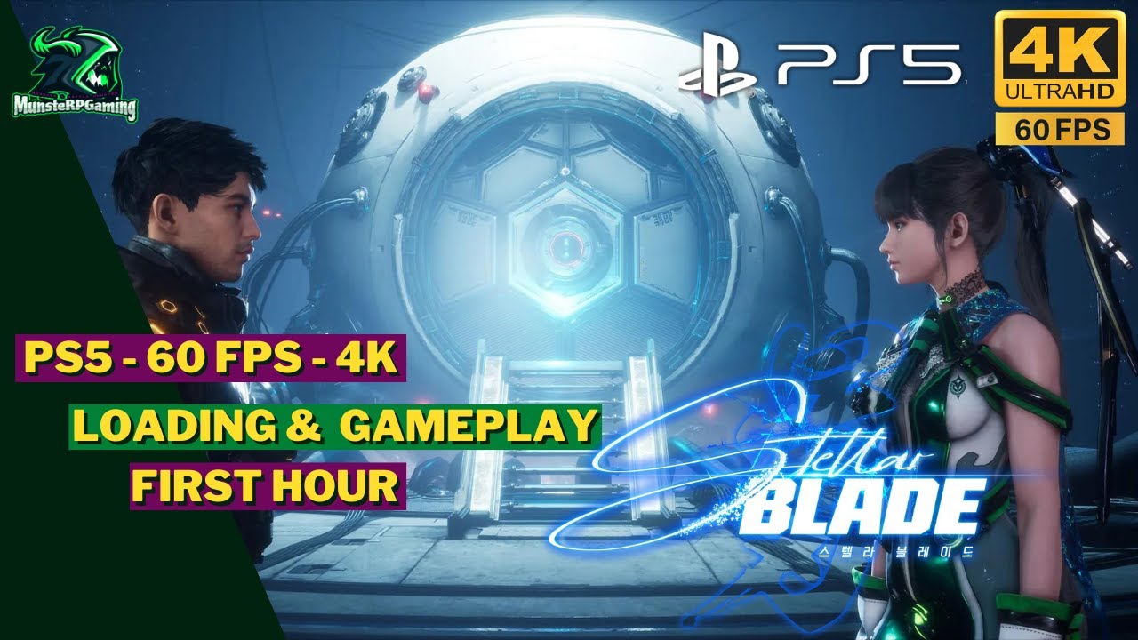 Stellar Blade - PS5 - 4k - 60FPS - loading + Gameplay First Hour