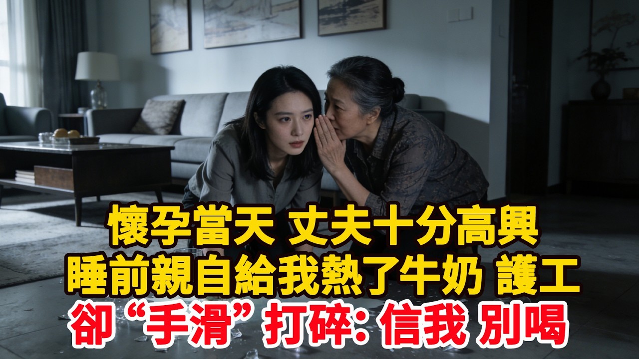 懷孕當天 丈夫十分高興睡前親自給我熱了牛奶 護工卻“手滑”打碎：信我 別喝…#為人處世 #正能量 #故事分享 #生活經驗 #情感