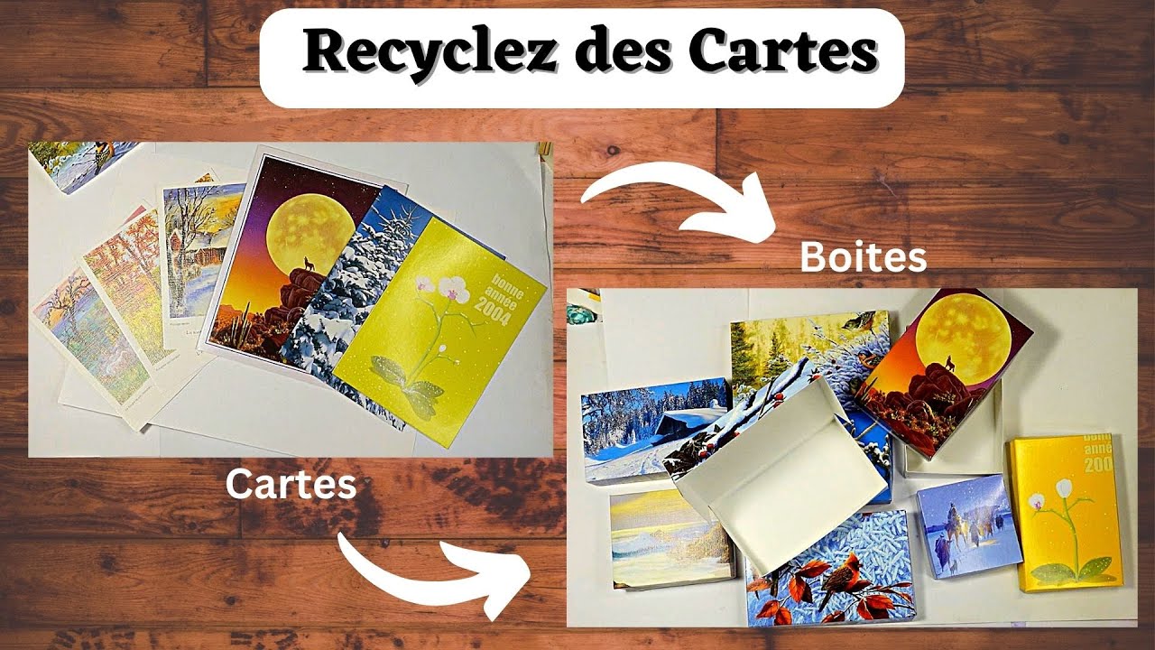 Comment Recycler d'Anciennes Cartes en de Très Jolies Boites