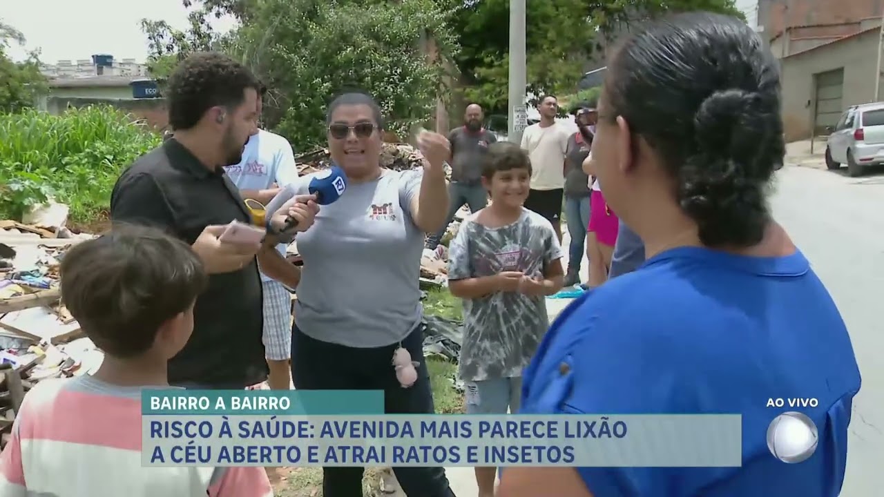 Bairro a Bairro: população denuncia avenida que parece lixão a céu aberto em Vespasiano (MG)