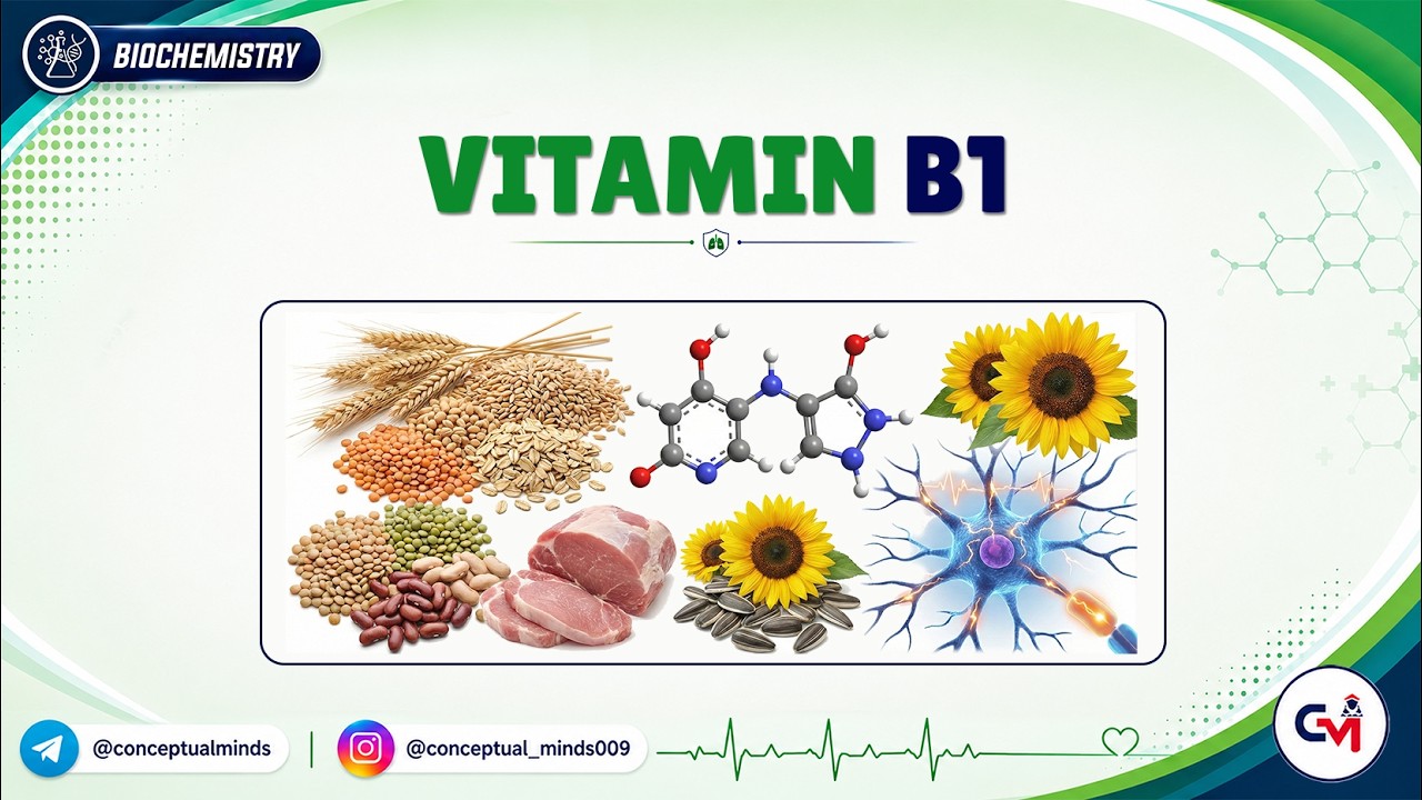 4. Витамин B1 (тиамин) 🧬⚡ | Функции, дефицит и клинические взаимосвязи | Биохимия (MBBS)