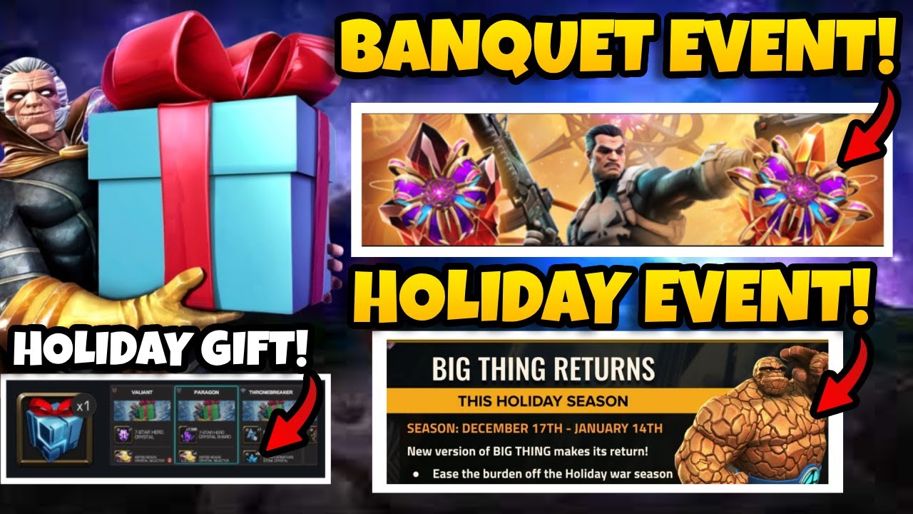 HUGE REWARDS INCOMING! BANQUET + FREE HOLIDAY GIFT & COLOSSEUM | FULL DECEMBER UPDATE | MCOC