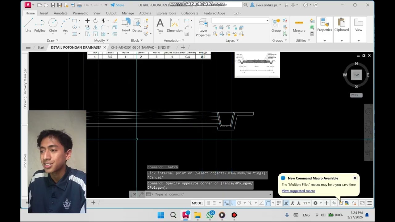 Pembuatan Penampang Jalan Dengan Software AutoCAD