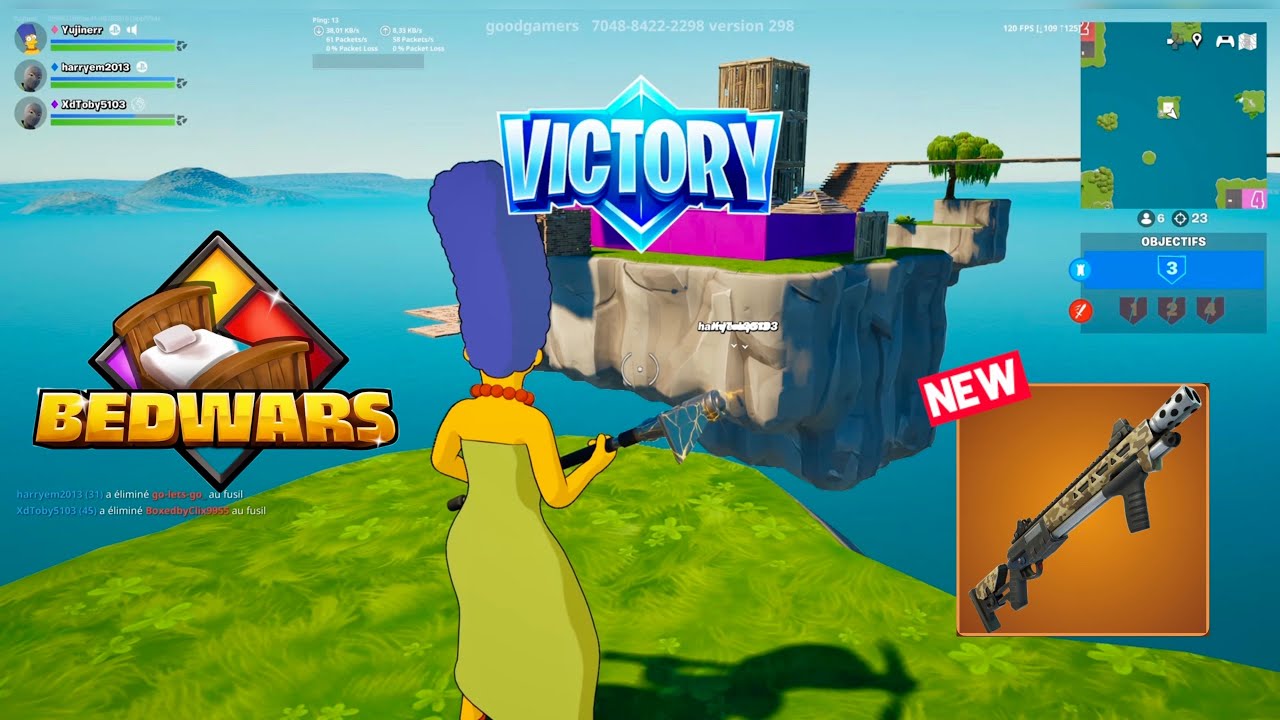 Fortnite Bedwars Gameplay PS5