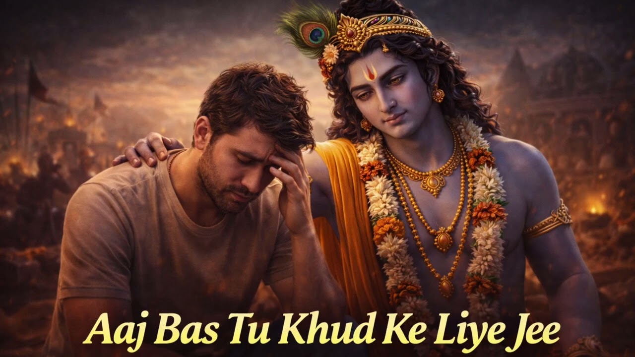 Aaj Bas Tu Khud Ke Liye Jee | A Message from Lord Krishna | Beautiful Krishna Bhajan