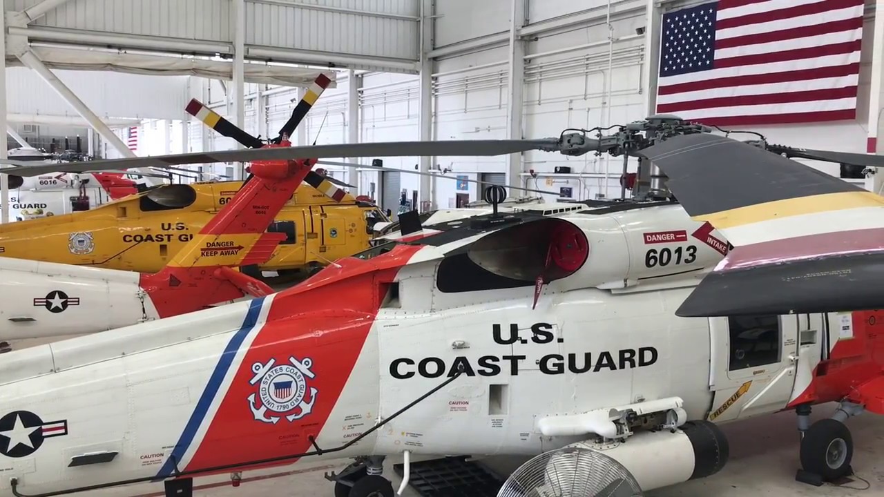 Coast Guard Aircraft staged in preps for Hurricane Irma
