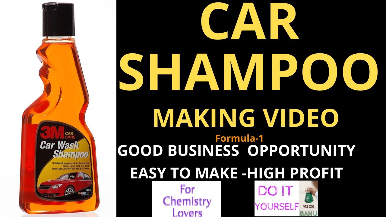 Car Shampoo Making Video. Easy Process.