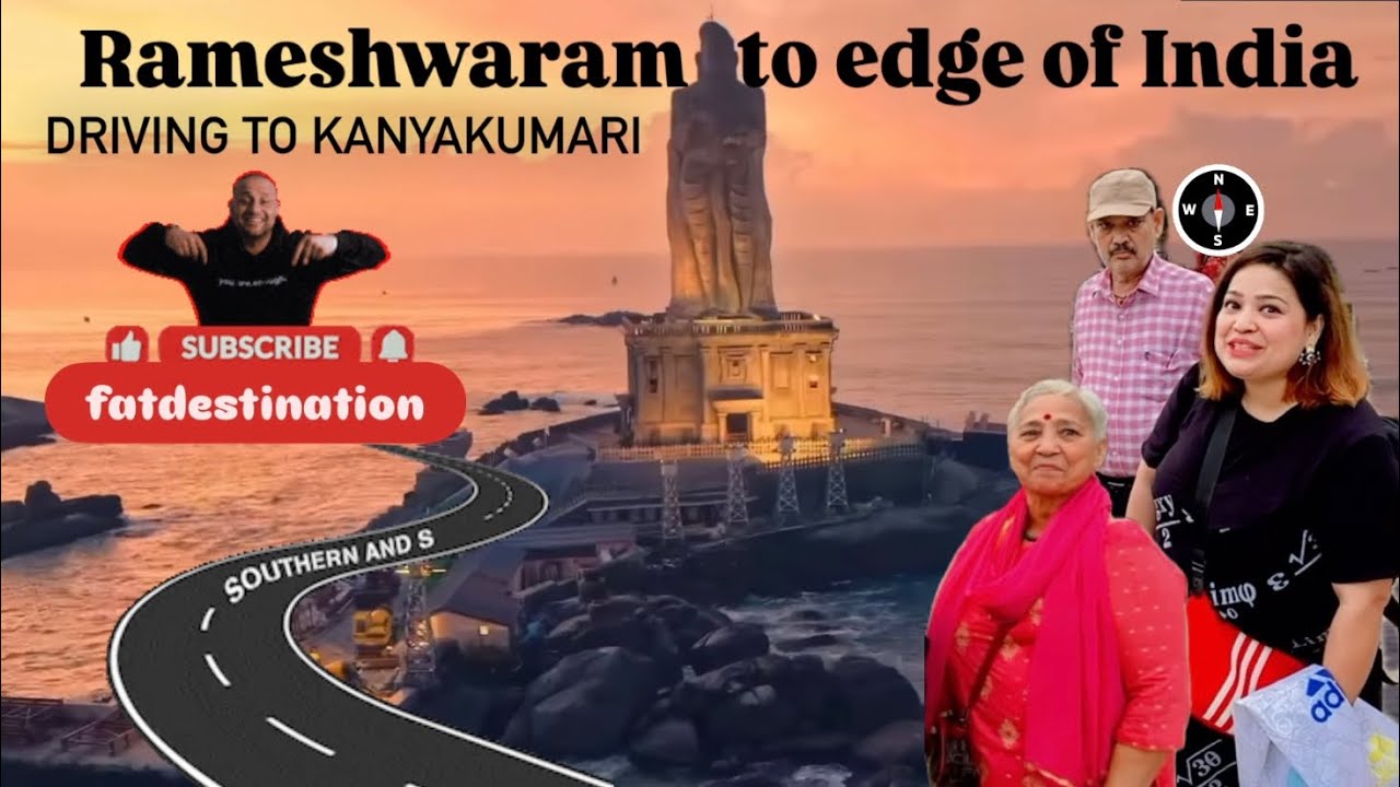 Rameshwaram➡️Kanyakumari 🌊🚗Priceless journey with Mom-Dad @Southern tip of India where oceans meet♥️