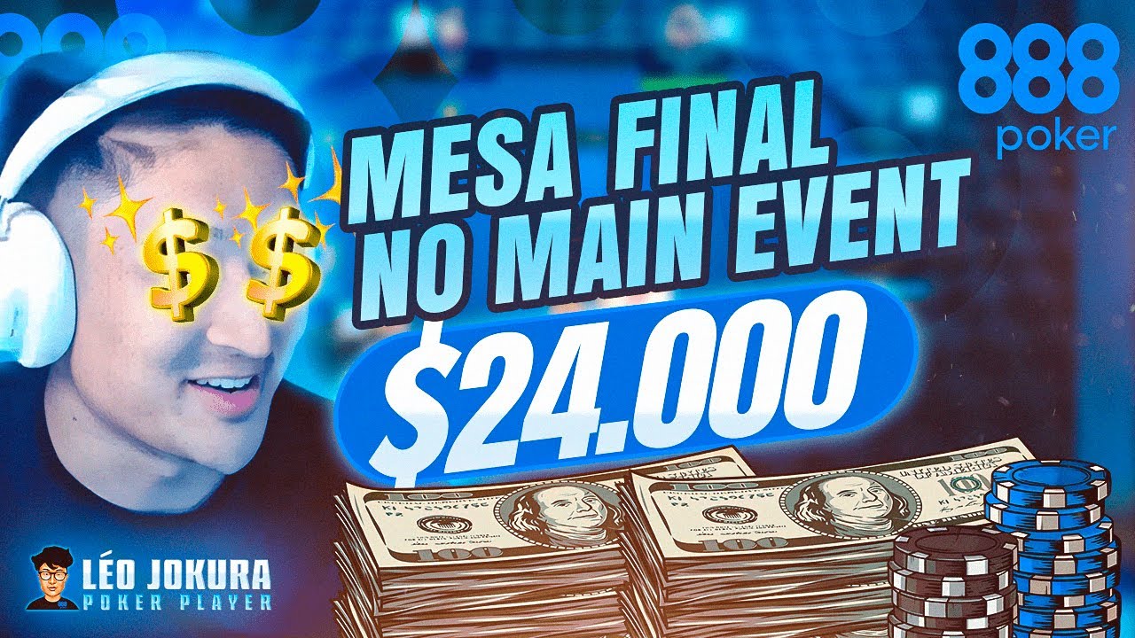 CHEGUEI NA MESA FINAL DO MAIN EVENT NA 888 POKER!