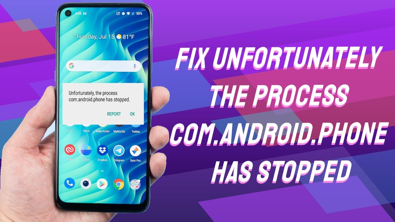 Исправлена ​​ошибка «К сожалению, процесс process.com.android.phone остановлен» на 100% | Восстан...