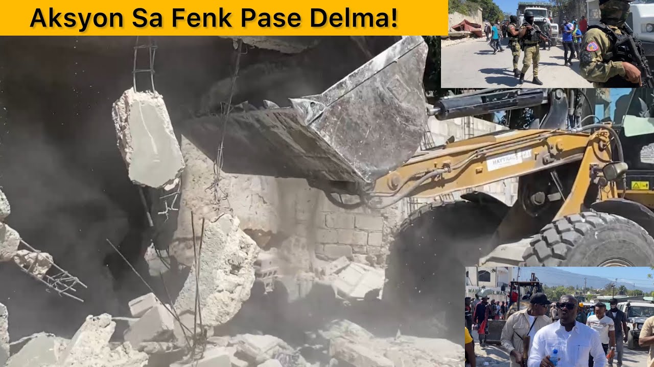 Flash: Anpil Kay Ap Kr@z£ Nan Moman An Komin Dèlma - Majistra A Ak Lapolis Debake,Men Kijan Sa Ye…