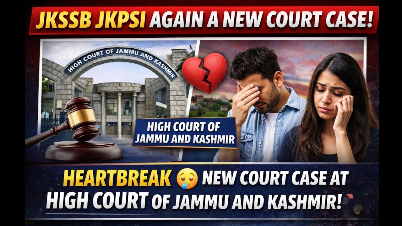 Update: Jkssb Jkpsi Again a new Court Case at High Court of J&K #jkssb #jkpsi #subinspector #exam 
