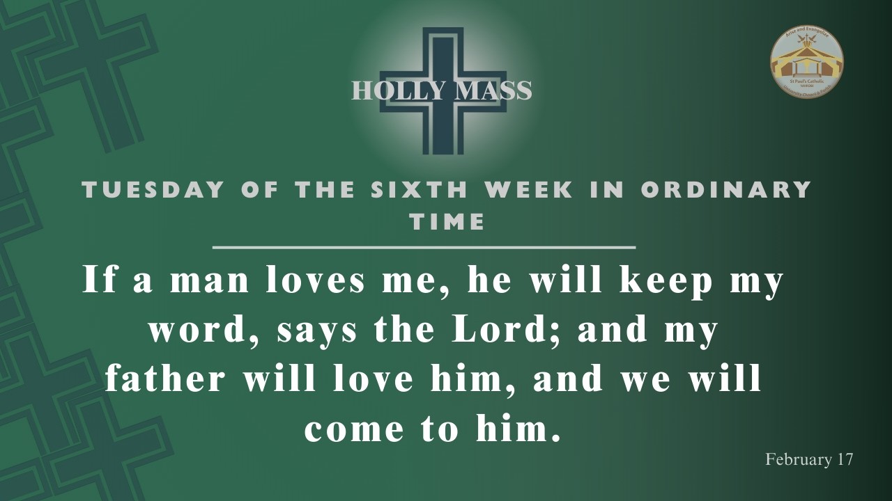 LIVE CATHOLIC 7:00 AM|TUESDAY OF THE SIXTH WEEK IN ORDINARY TIME| February 17