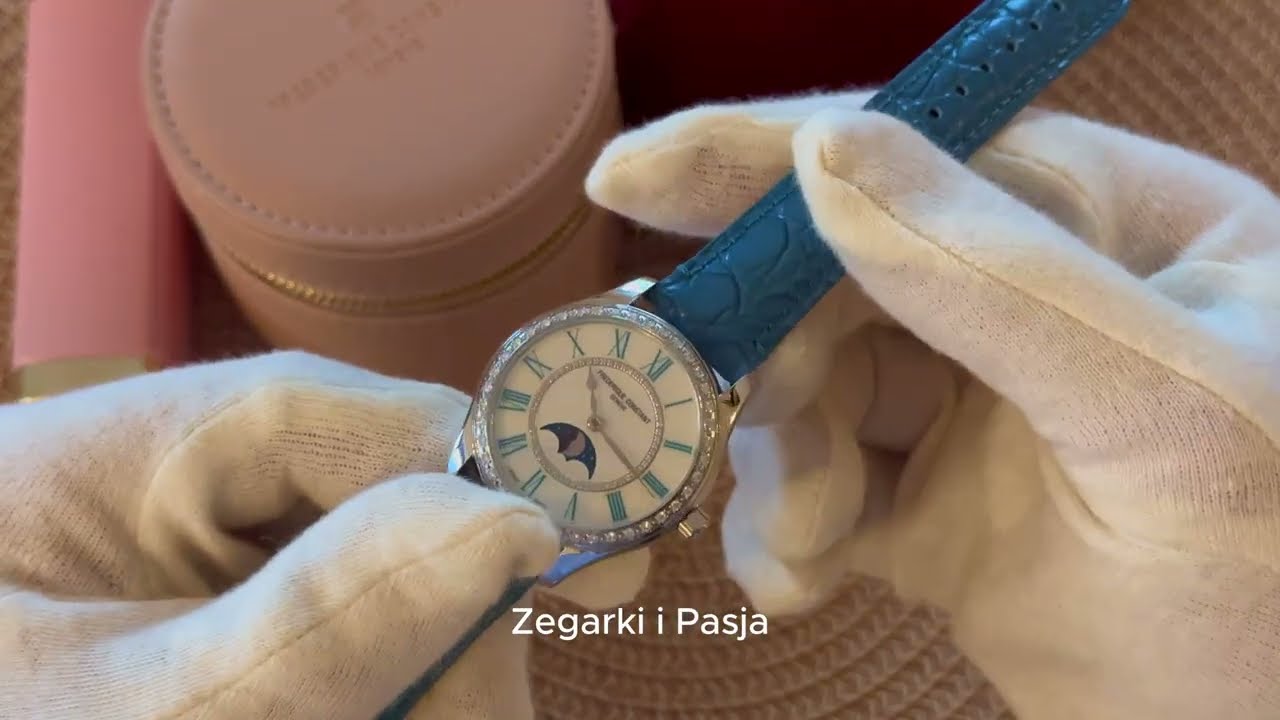 Frederique Constant Classics Elegance Luna. Ciekawy i dobrze skomponowany damski zegarek mechaniczny
