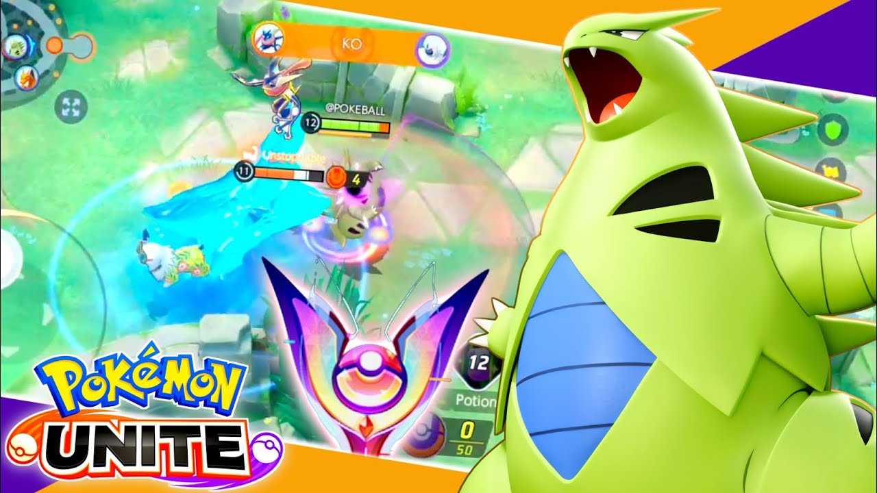 TYRANITAR MASTER RANK SOLO 🔥 POKEMON UNITE GAMEPLAY CLIPS 🔥