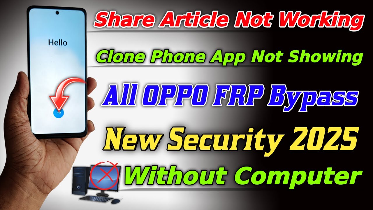 All Oppo Frp Reset 2025 👉 Share Article Not Working / Oppo A3x Frp Bypass Android 14