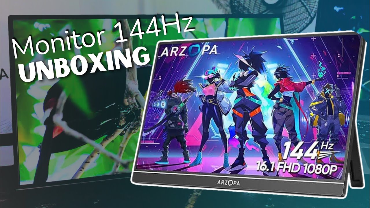Unboxing Monitor Portátil ARZOPA 144Hz IPS FHD - Primeiras Impressões