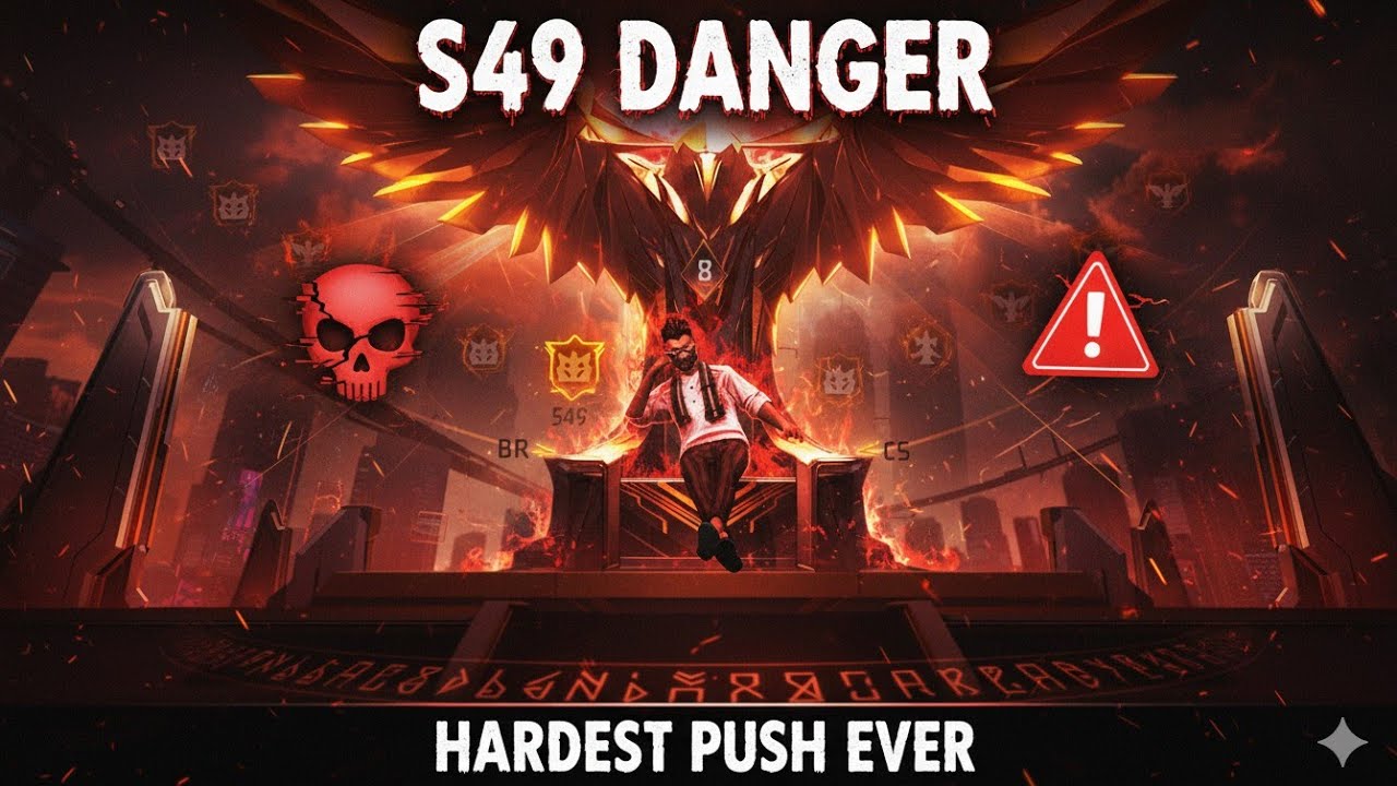 Squid Gaming62  is live!🥷🏼 S49 Danger ☠️ Hardest Push Ever 🚀. 🚲🗺️🏁