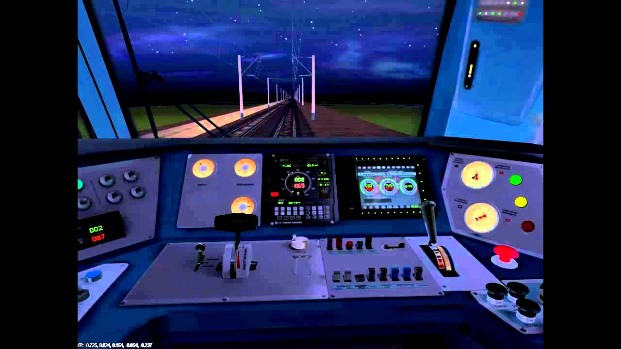 Запуск ЭП1М-500+ (синея кабина) в Trainz 12