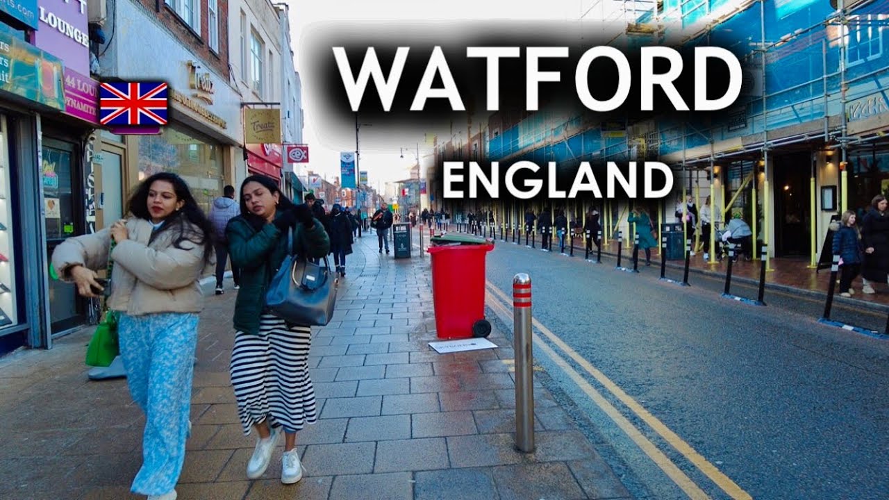 Watford England, Walking tour, Watford High Street - 2025