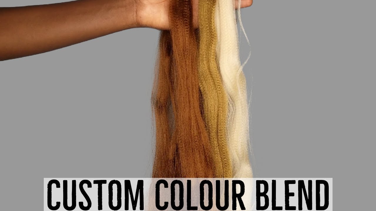 DIY CUSTOM COLOUR BRAIDING HAIR BLEND| BLENDING COLOUR 30, 27, AND 613