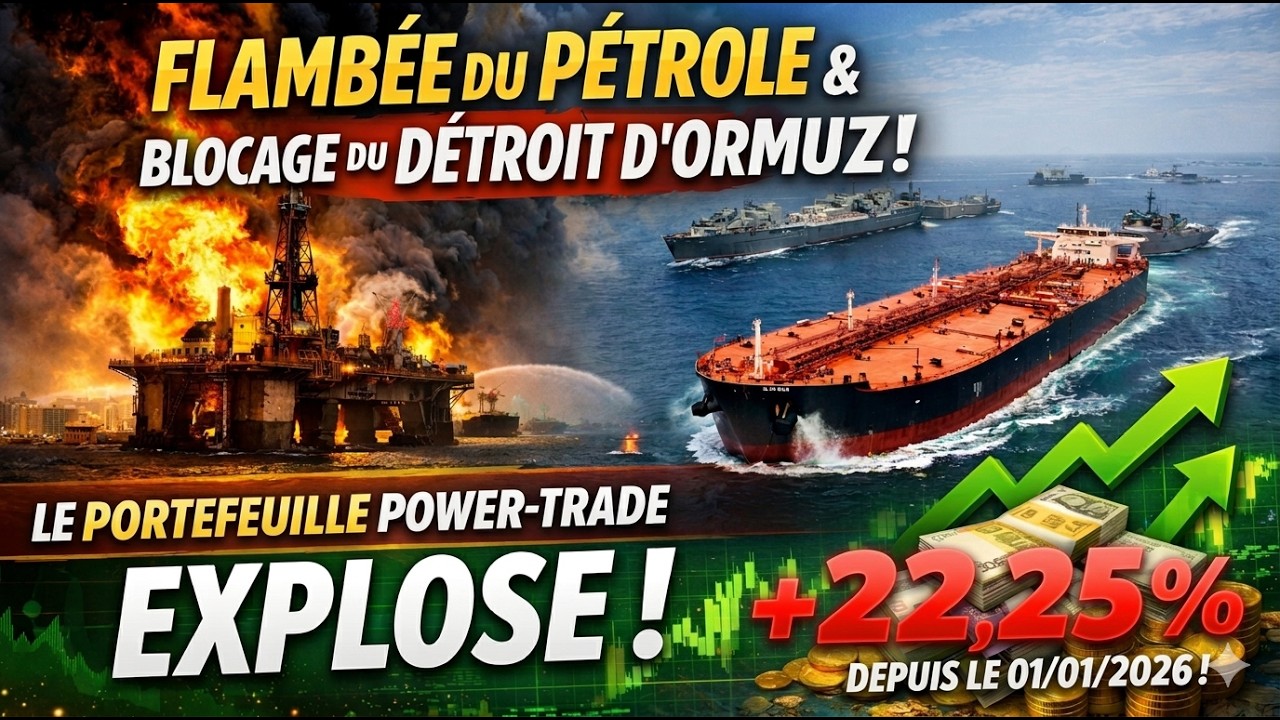 Blocage du détroit d'Ormuz ~Le Portefeuille Power-Trade explose + 22,25 %