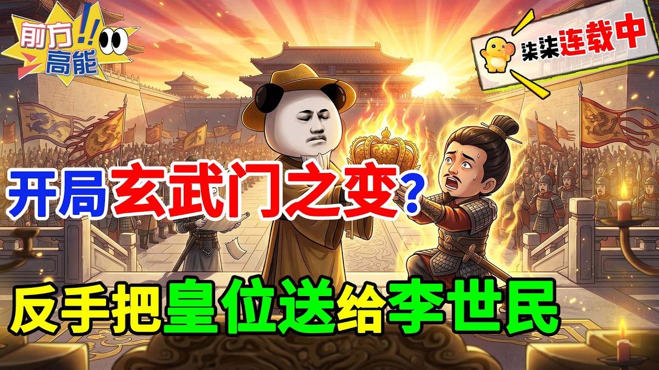 开局玄武门之变？我反手把皇位送给李世民，老二都看傻了！#虾仁 #沙雕动画 #大唐 #李世民 #李渊 #玄武门之变 #逆袭 #爽文 #摆烂 #躺平 #历史改命 #柒柒漫舍