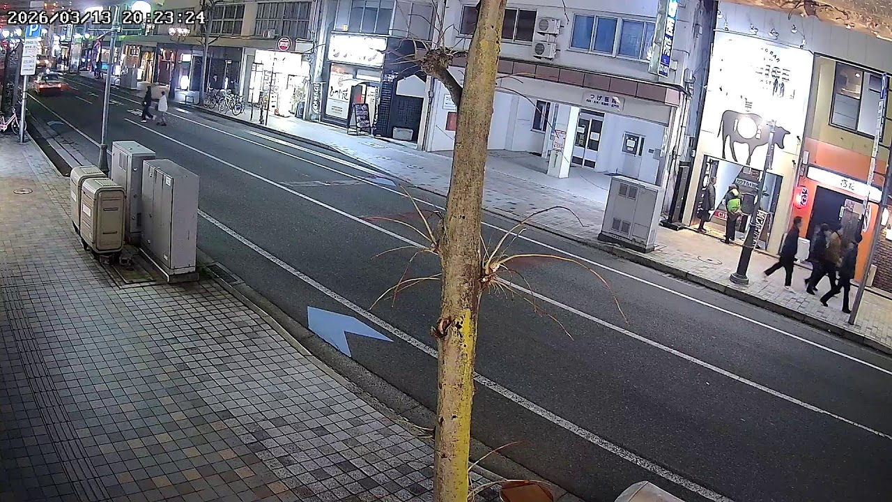 山形県山形市香澄町すずらん街ライブカメラ Yamagata Yamagatashi Live camera.world.cam