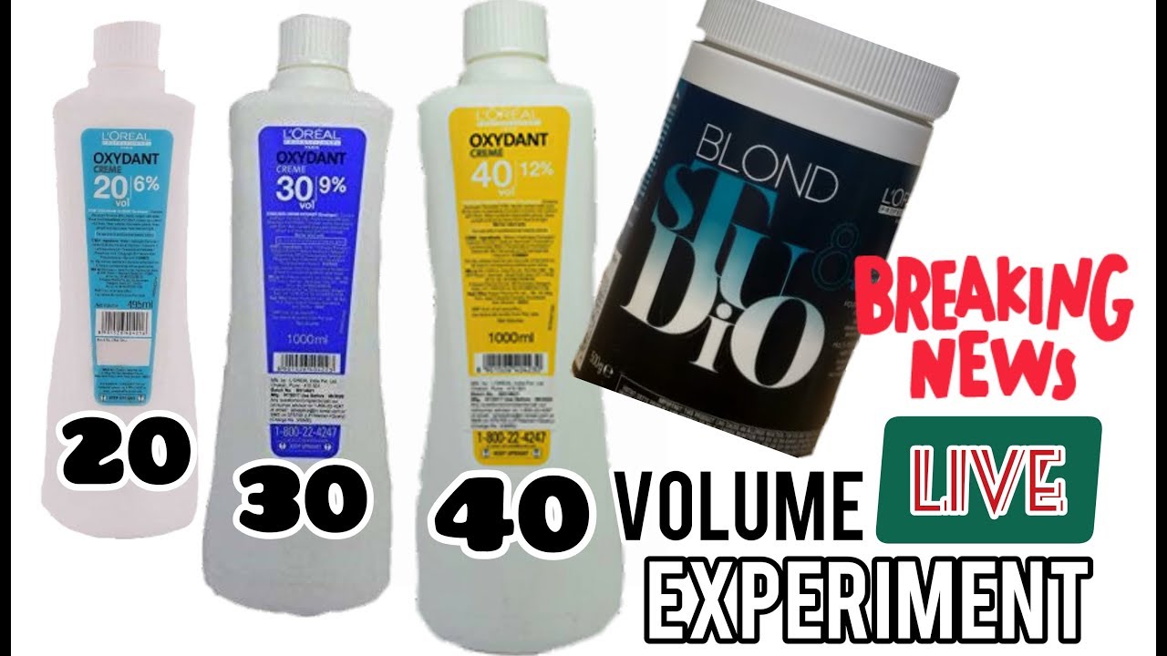 20 30 40 volume developers experiment on indian hair