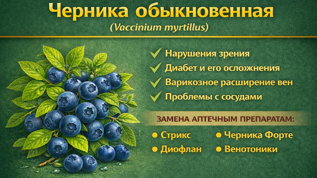 Черника обыкновенная Vaccinium myrtillus