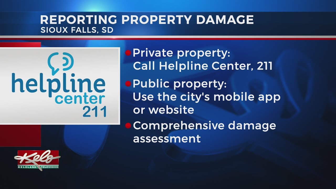 Report damage to 211 Helpline