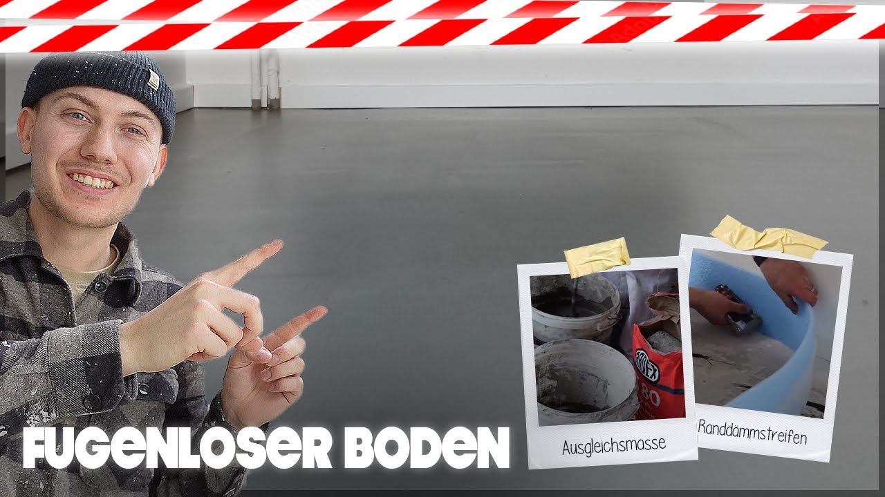 Fugenloser Boden in Beton Optik herstellen (Schritt für Schritt) 🤍