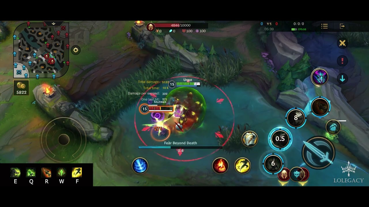 WILD RIFT - Urgot Teamfight Fear Combo