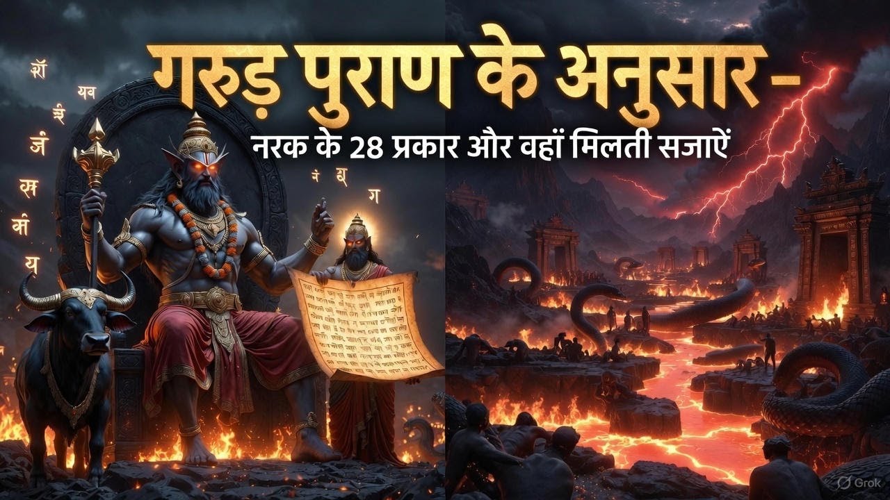 गरुड़ पुराण के अनुसार नरक के 28 प्रकार और वहाँ मिलने वाली सजाए | Viral Video
