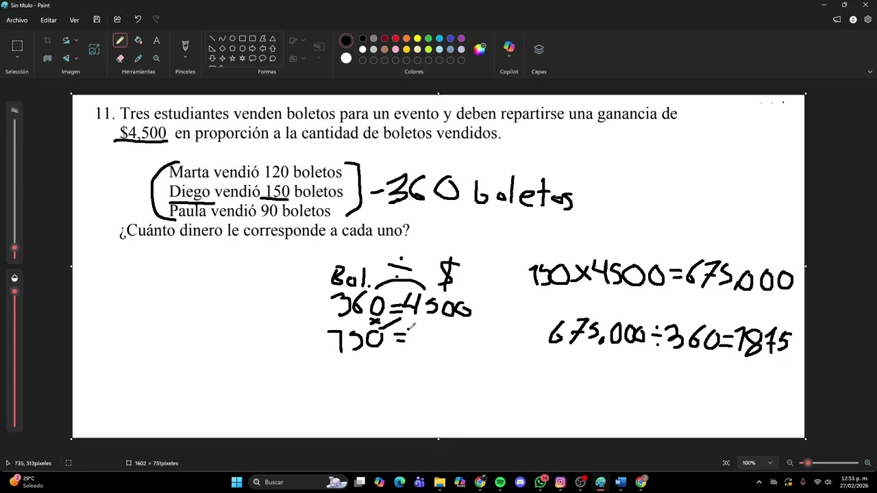 Ejercicios de 3ro de secundaria Matematicas #3 Regla del 3 y funciones lineales