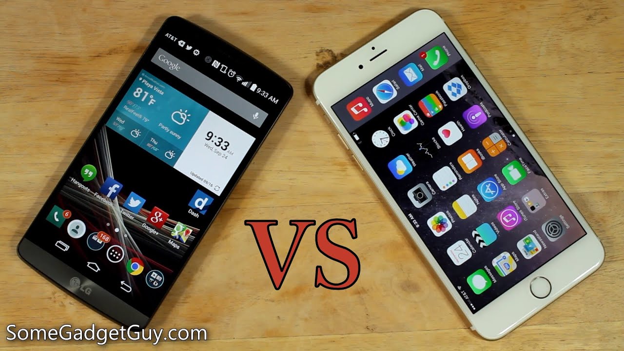 Smartphone Battle: Apple iPhone 6 Plus vs LG G3!