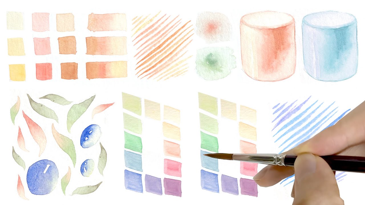 리얼클래스 초보자편 [수채화 기초] - REAL CLASS For beginners [Basic WATERCOLOR] Tutorial