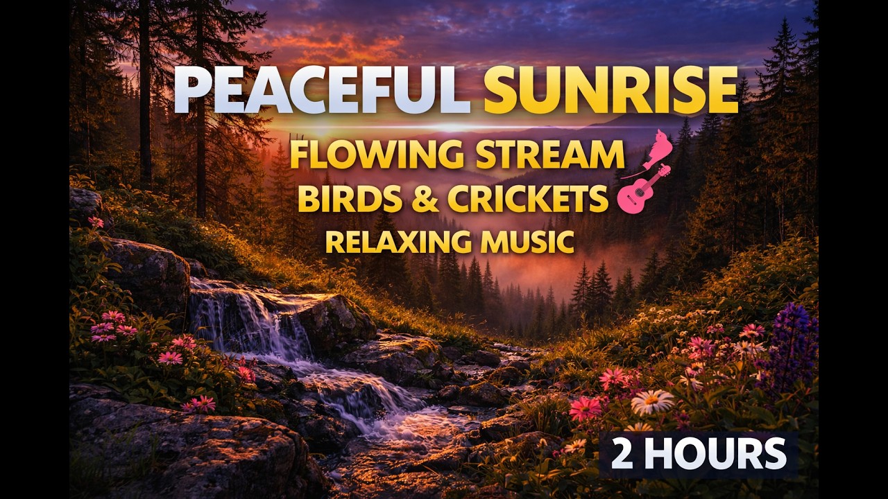 Morning Forest Stream 🌿 Bird Songs & Flowing Water | 2 Hours Relaxing Nature Sounds2
