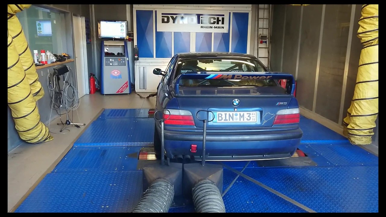 BMW E36 M3 3.0 / 306 PS und 349 Nm / MAHA Rollenprüfstand / 0 - 200 Km/h / Leistungsmessung